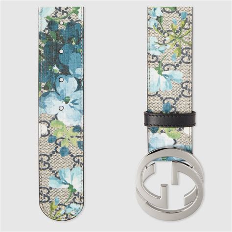 gucci blooms belt blue|women Gucci belt original.